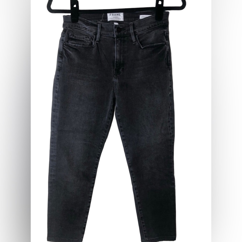 Frame Le Skinny De Jeanne Crop Gray Jeans Size 27/ 4